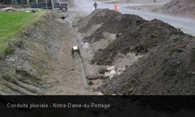 Conduite pluviale - Notre-Dame-du-Portage